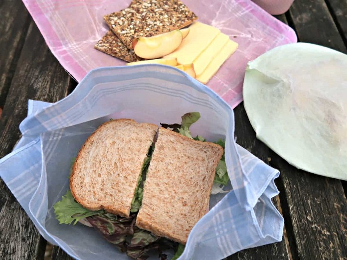 Wrapped food with wax covers