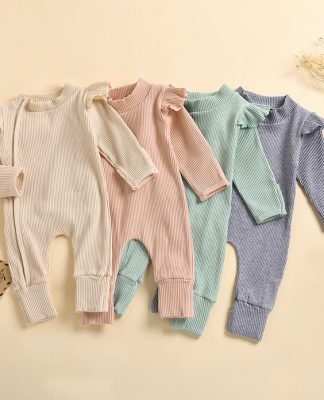 newborn rompers with long sleeves