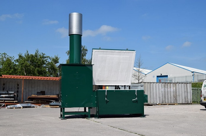 Green small waste incinerators in factory