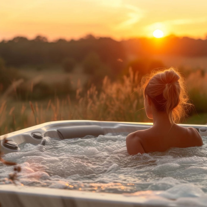 hot tub relax